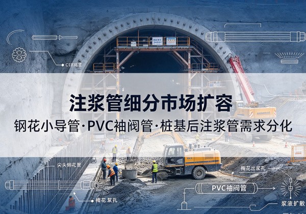张家港注浆管细分市场扩容，隧道钢花小导管、PVC 袖阀管、桩基后注浆管需求分化